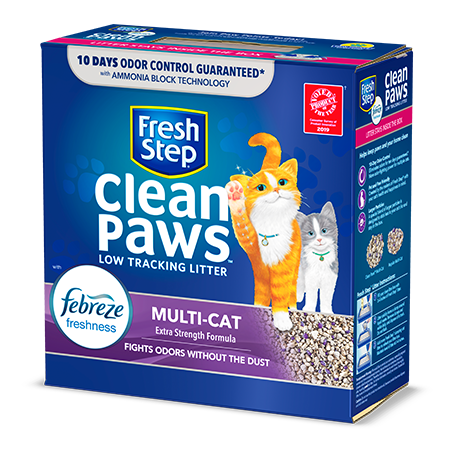 Clean Paws<sup>®</sup> Multi-Cat Scented Litter with the power of Febreze 22.5lb